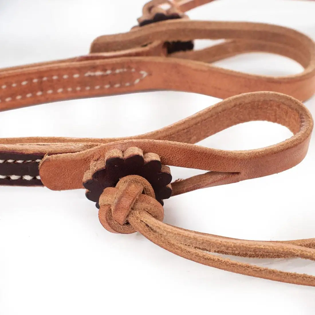 Patrick Smith Latigo Two-Tone Pineapple Knot Roping Rein Reins