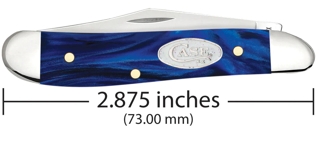Case Spar XX Blue Pearl Kirinite Peanut Knife