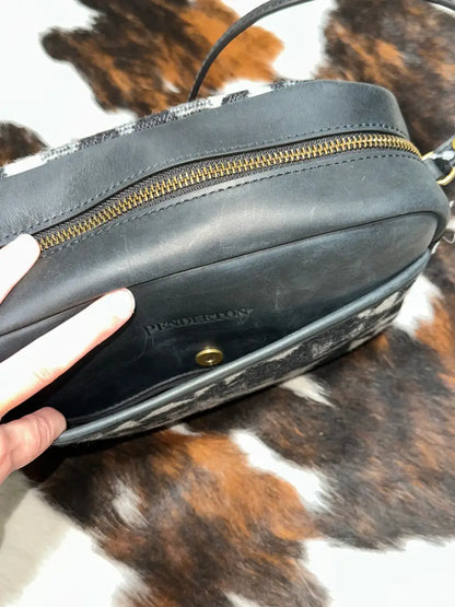 Pendleton Blue Ridge Black Midi Crossbody Purse
