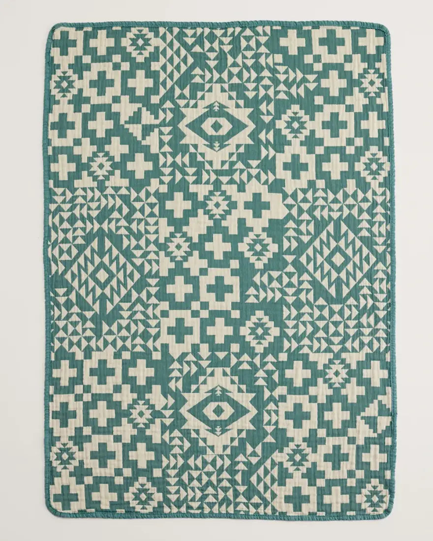 Pendleton Blue Ridge Organic Cotton Baby Blanket Atlantic Blankets & Throws