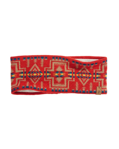 Pendleton Fleece Lined Headbands Harding Red Winter Hats