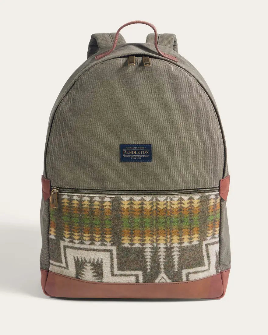 Pendleton Harding Olive Backpack Purse