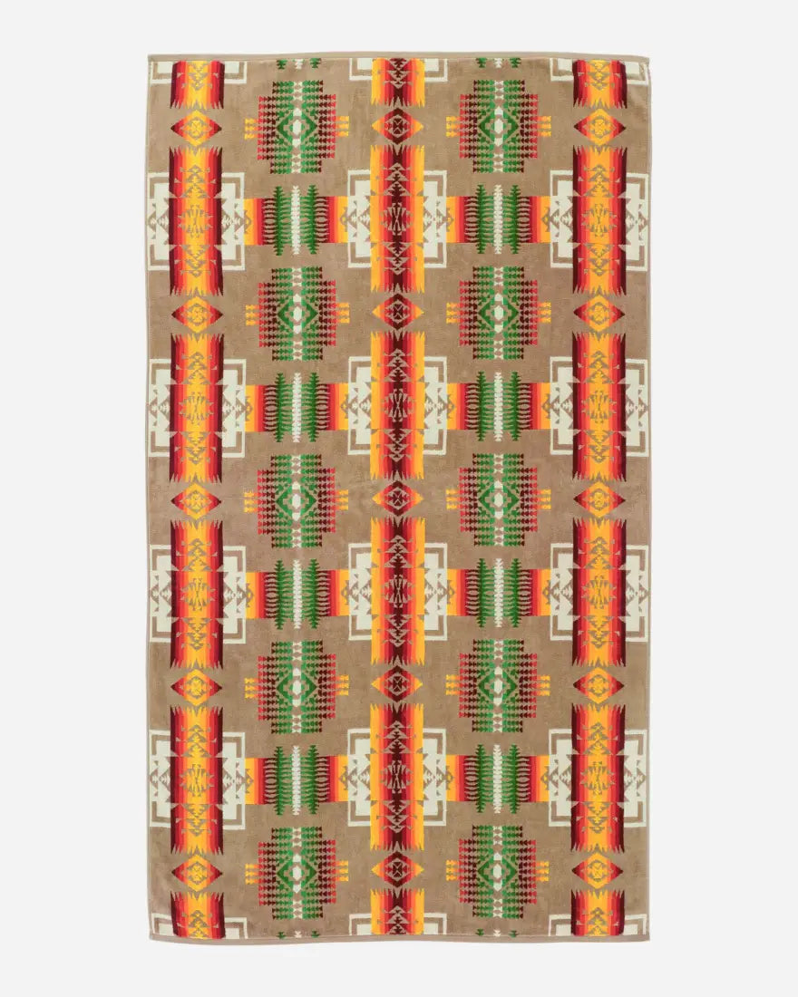 Pendleton Khaki Chief Joseph Spa Towel Spa Towel Towels
