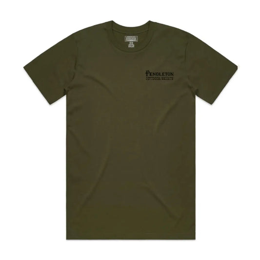 Pendleton Men’s Army Green Century Logo T-Shirt Men’s T-Shirt