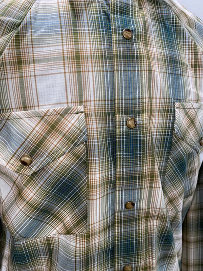 Pendleton Men’s Frontier Plaid Western Shirt Medium / Tan & Green Plaid Men’s Western