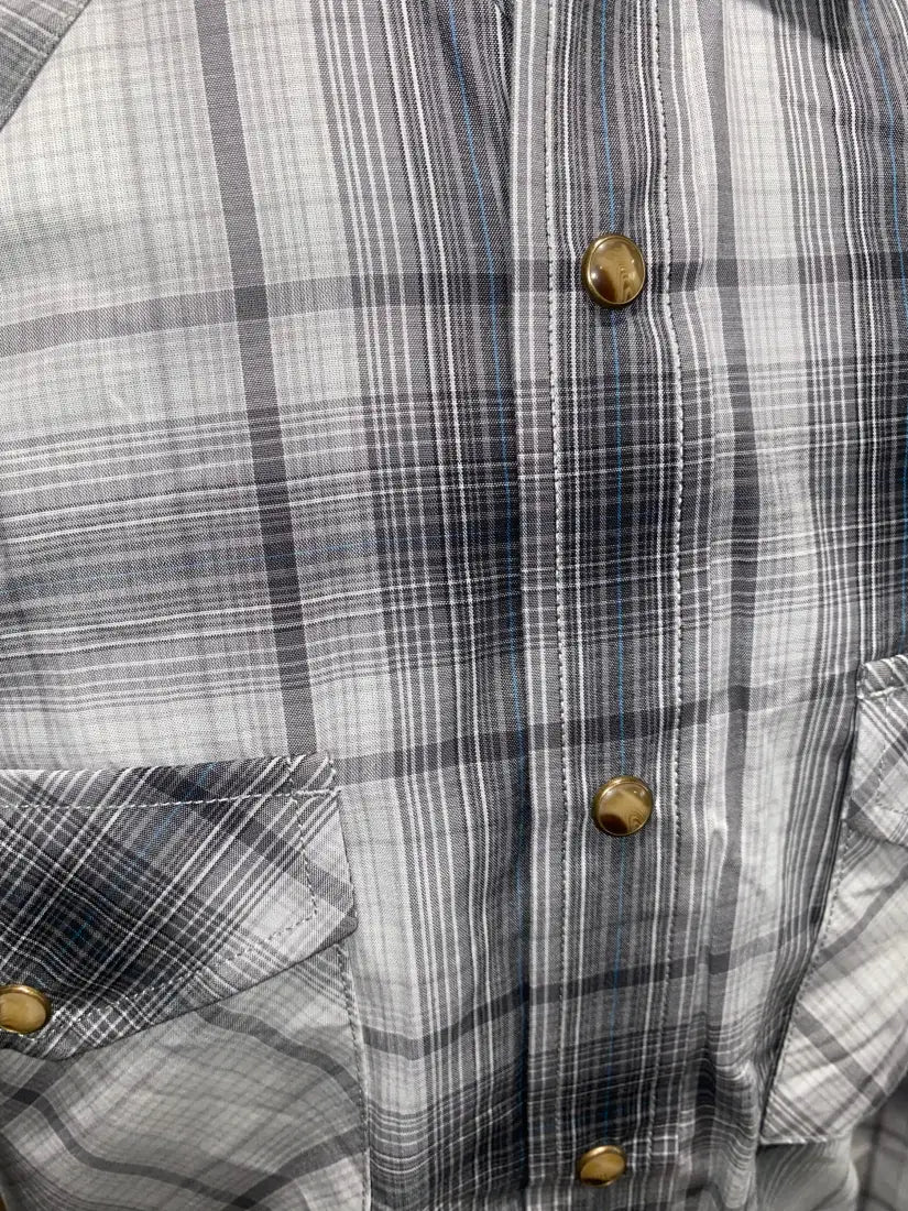 Pendleton Men’s Frontier Plaid Western Shirt Small / Gray & Blue Plaid Men’s Western