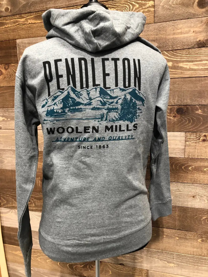 Pendleton Men’s Gray Mountain View Hoodie Men’s Pullover