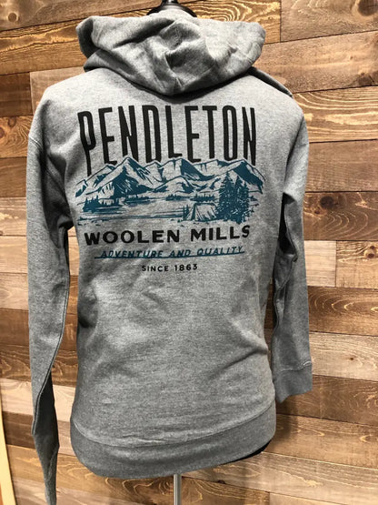 Pendleton Men’s Gray Mountain View Hoodie Men’s Pullover