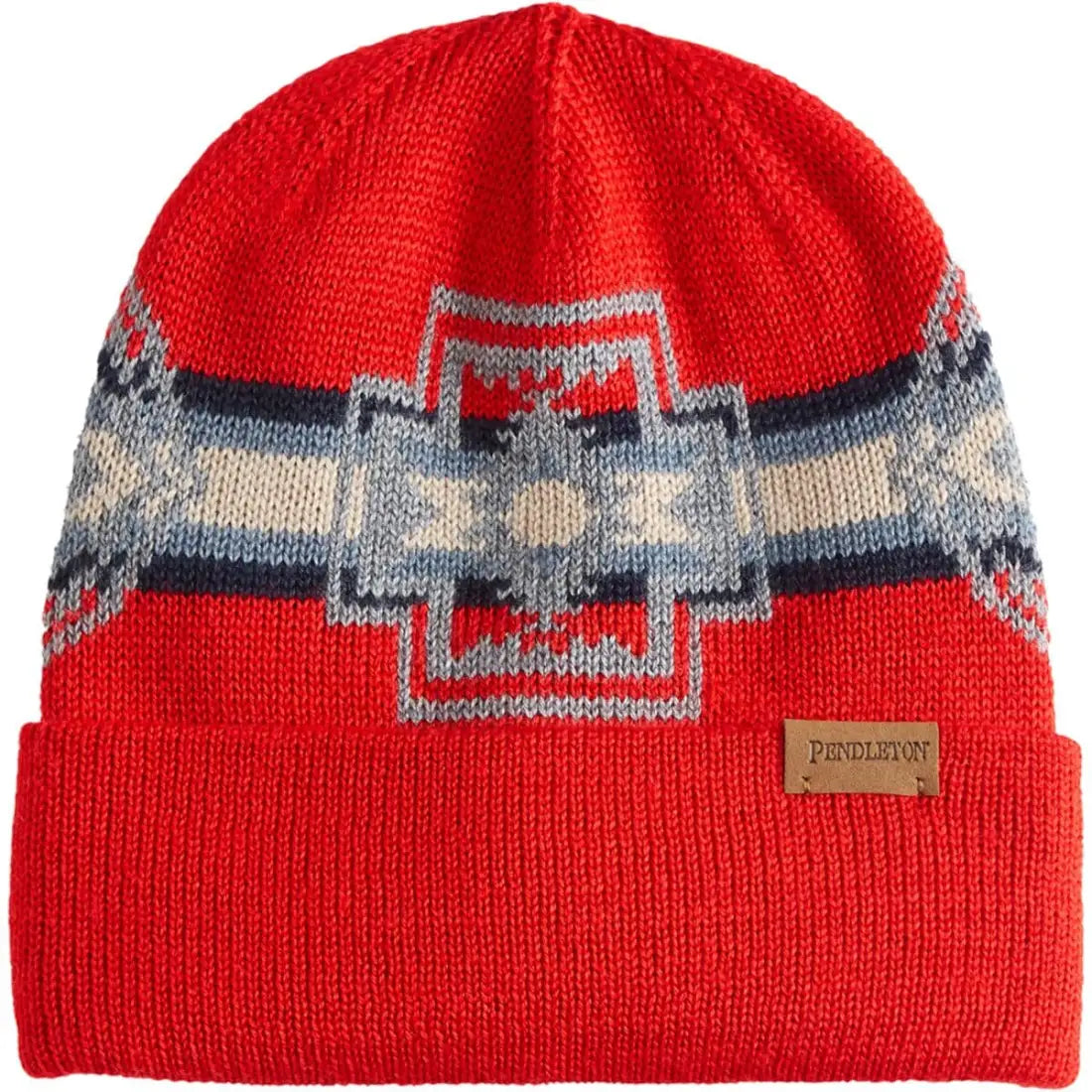 Pendleton Merino Wool Knit Beanie Harding Red Winter Hats