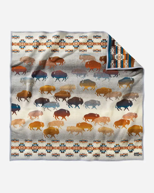 Pendleton Prairie Rush Hour Wool Throw Blanket Blankets & Throws