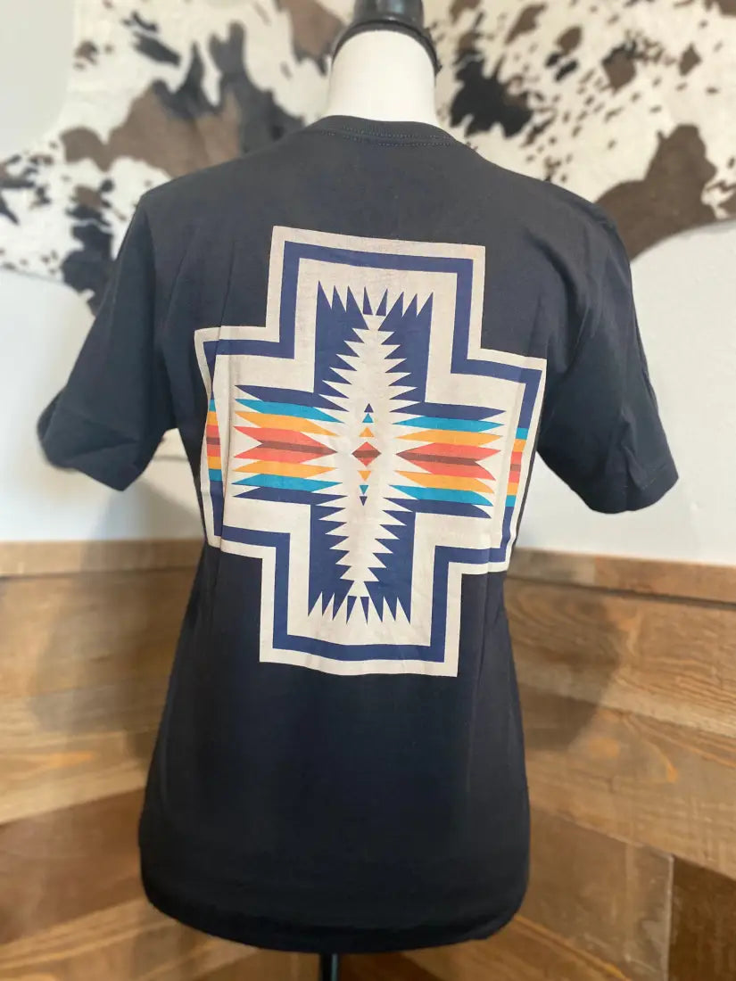 Pendleton Women's Colorful Harding Graphic T-Shirt โ Leanin' Pole Arena