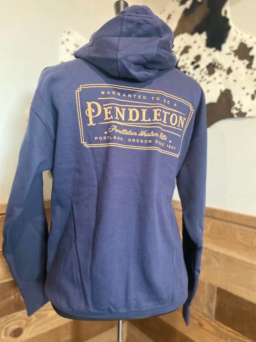 Pendleton Women’s Navy/Gold Heritage Logo Hoodie Men’s Pullover