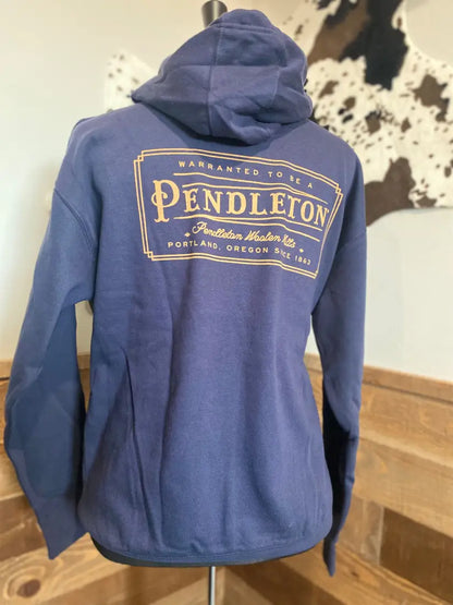 Pendleton Women’s Navy/Gold Heritage Logo Hoodie Men’s Pullover