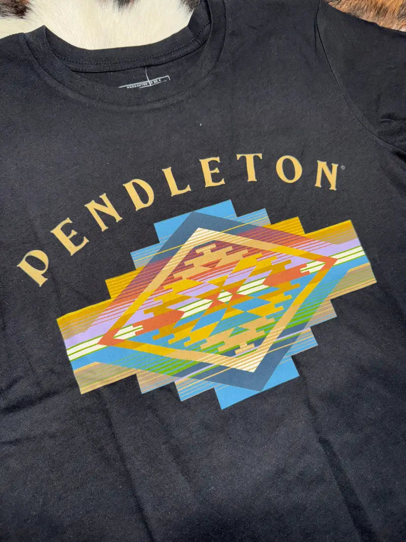 Pendleton Women’s Vintage Black Serape T-Shirt XSmall Women’s T-Shirt