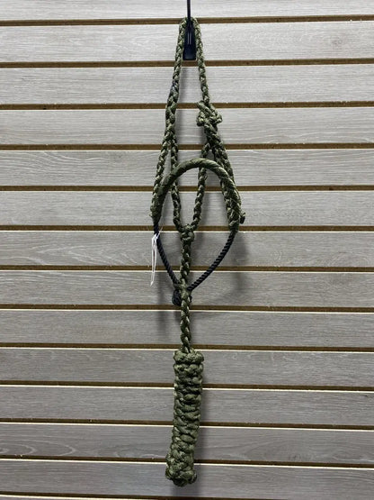 Performance Pony Mule Tape Halter - Rope Nose Olive Halter