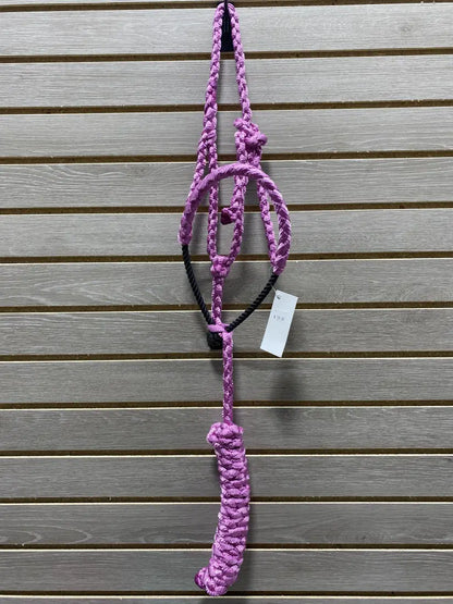 Performance Pony Mule Tape Halter - Rope Nose Pink Halter