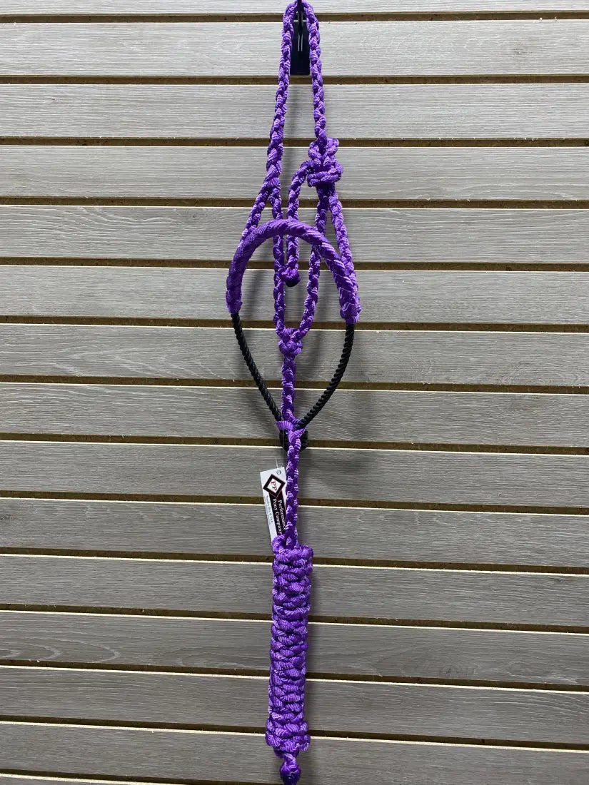 Performance Pony Mule Tape Halter - Rope Nose Purple Halter