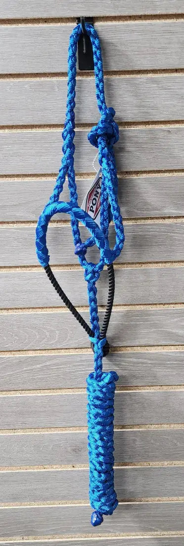 Performance Pony Mule Tape Halter - Rope Nose Royal Blue Halter