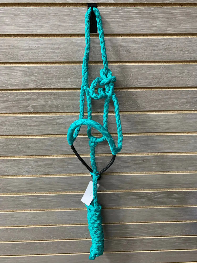 Performance Pony Mule Tape Halter - Rope Nose Sea Foam Halter