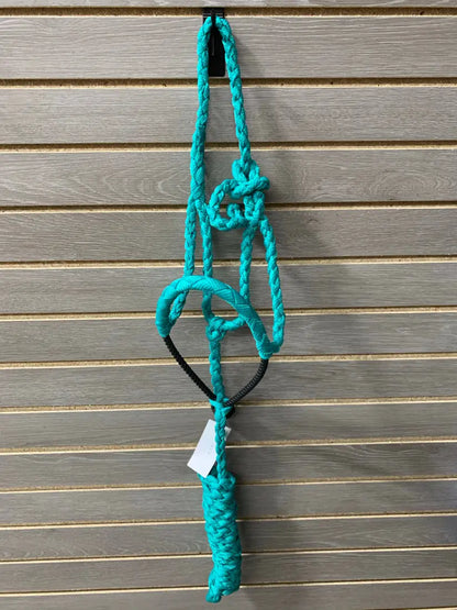 Performance Pony Mule Tape Halter - Rope Nose Sea Foam Halter