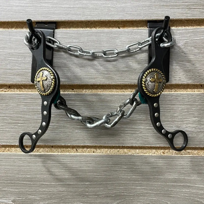 Petska Original Shank Chain Bit - 6’’ Shank Chain / Gold Cross Bit