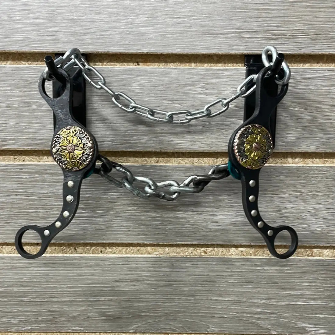 Petska Original Shank Chain Bit - 6’’ Shank Chain / Gold Flower Bit