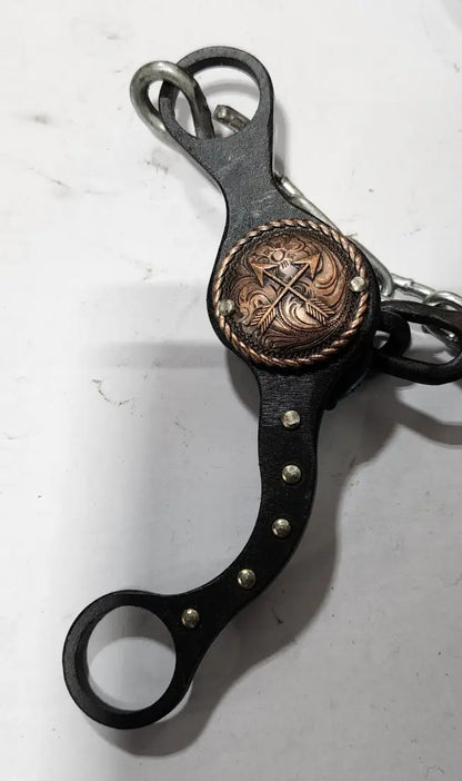 Petska Original Shank Ported Chain Bit - 6’’ Shank Ported Chain / Copper Arrows Bit