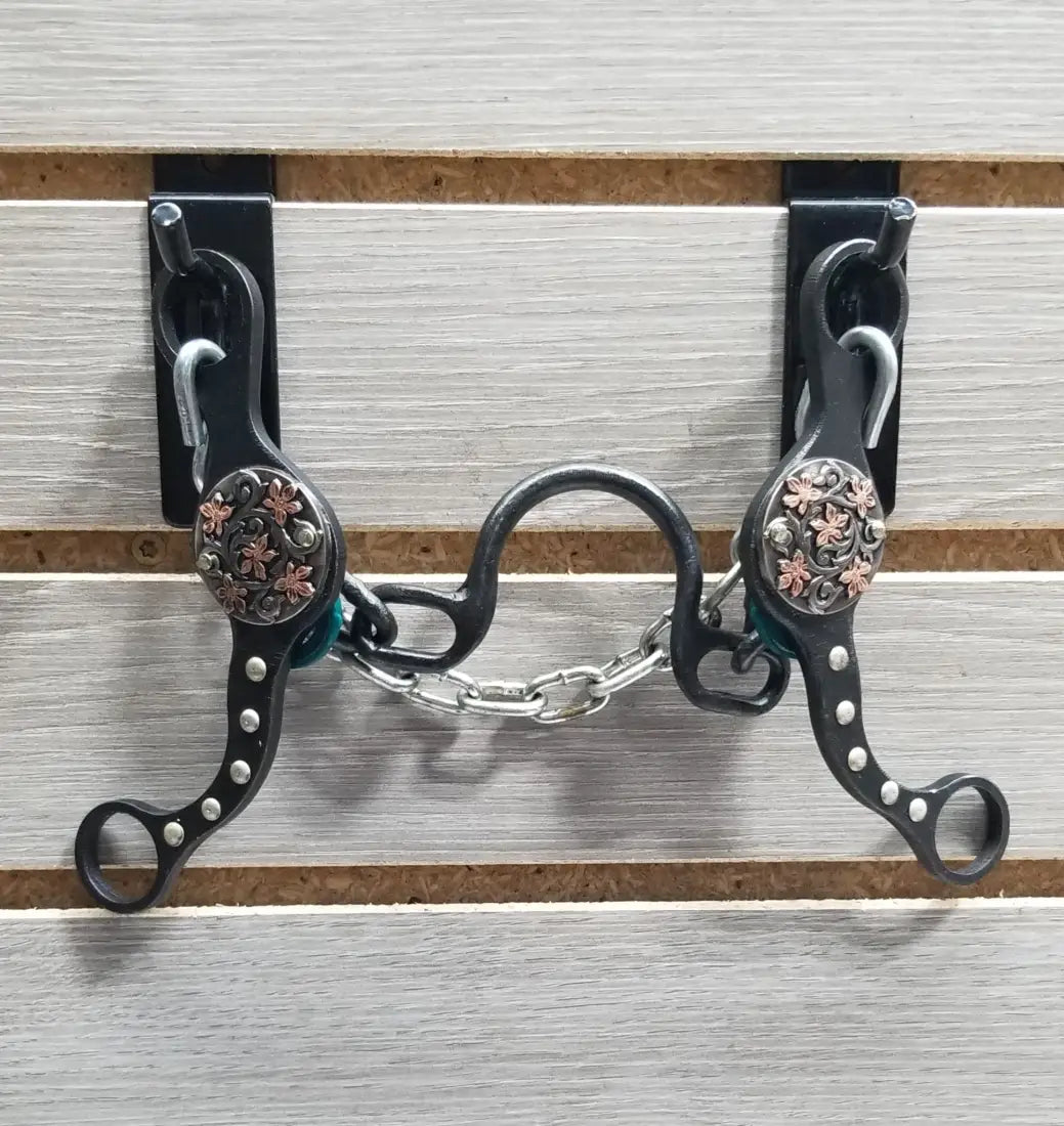 Petska Original Shank Ported Chain Bit - 6’’ Shank Ported Chain / Copper Flower Bit