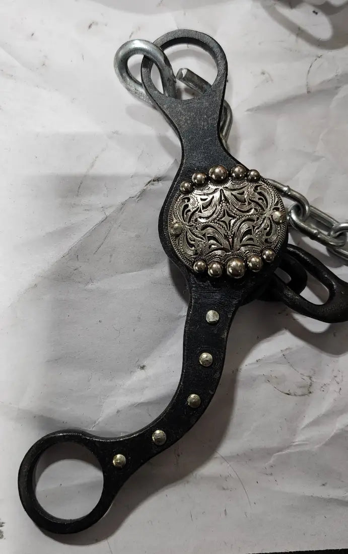 Petska Original Shank Ported Chain Bit - 6’’ Shank Ported Chain / Silver Pearls Bit