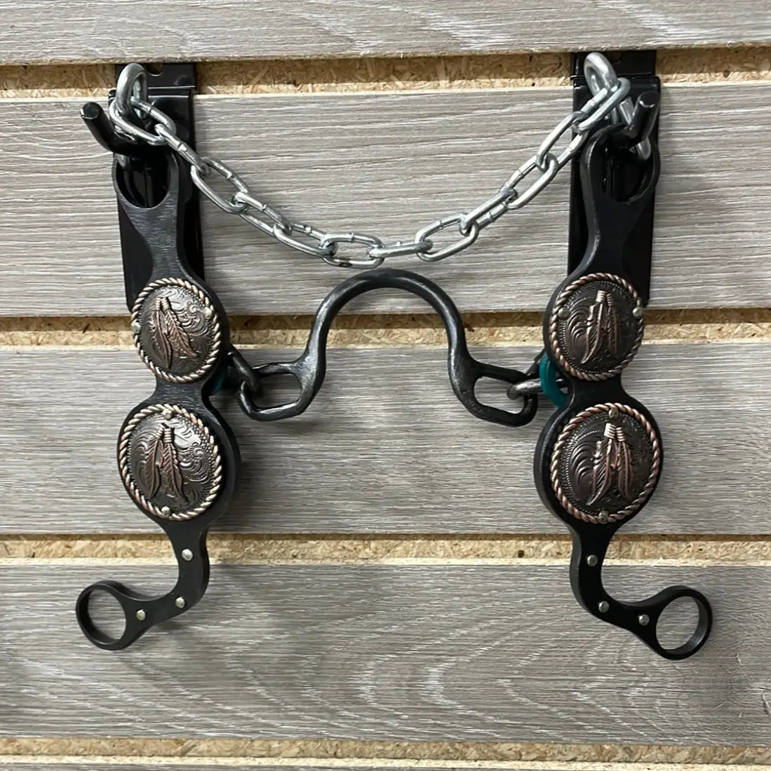 Petska Ported Chain Bit - 7’’ Shank Ported Chain / Copper Feather Bit