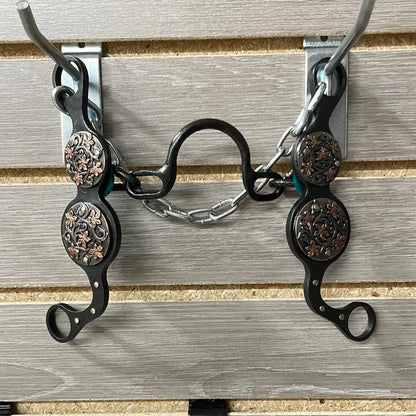 Petska Ported Chain Bit - 7’’ Shank Ported Chain / Copper Flower Bit