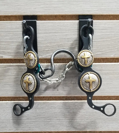 Petska Ported Chain Bit - 7’’ Shank Ported Chain / Cross with Rope Bit