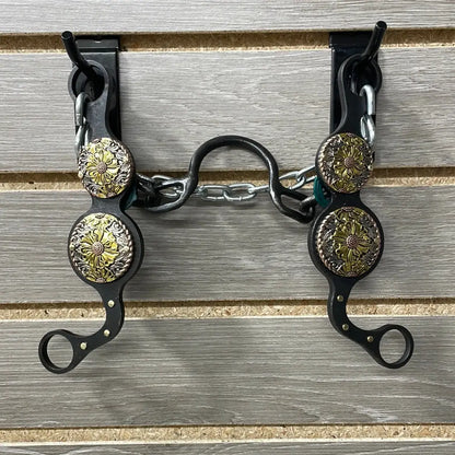 Petska Ported Chain Bit - 7’’ Shank Ported Chain / Gold Flower Bit