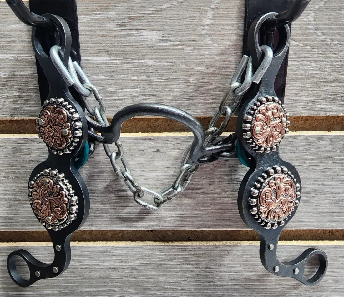 Petska Ported Chain Bit - 7’’ Shank Ported Chain / Scroll with Dots Bit