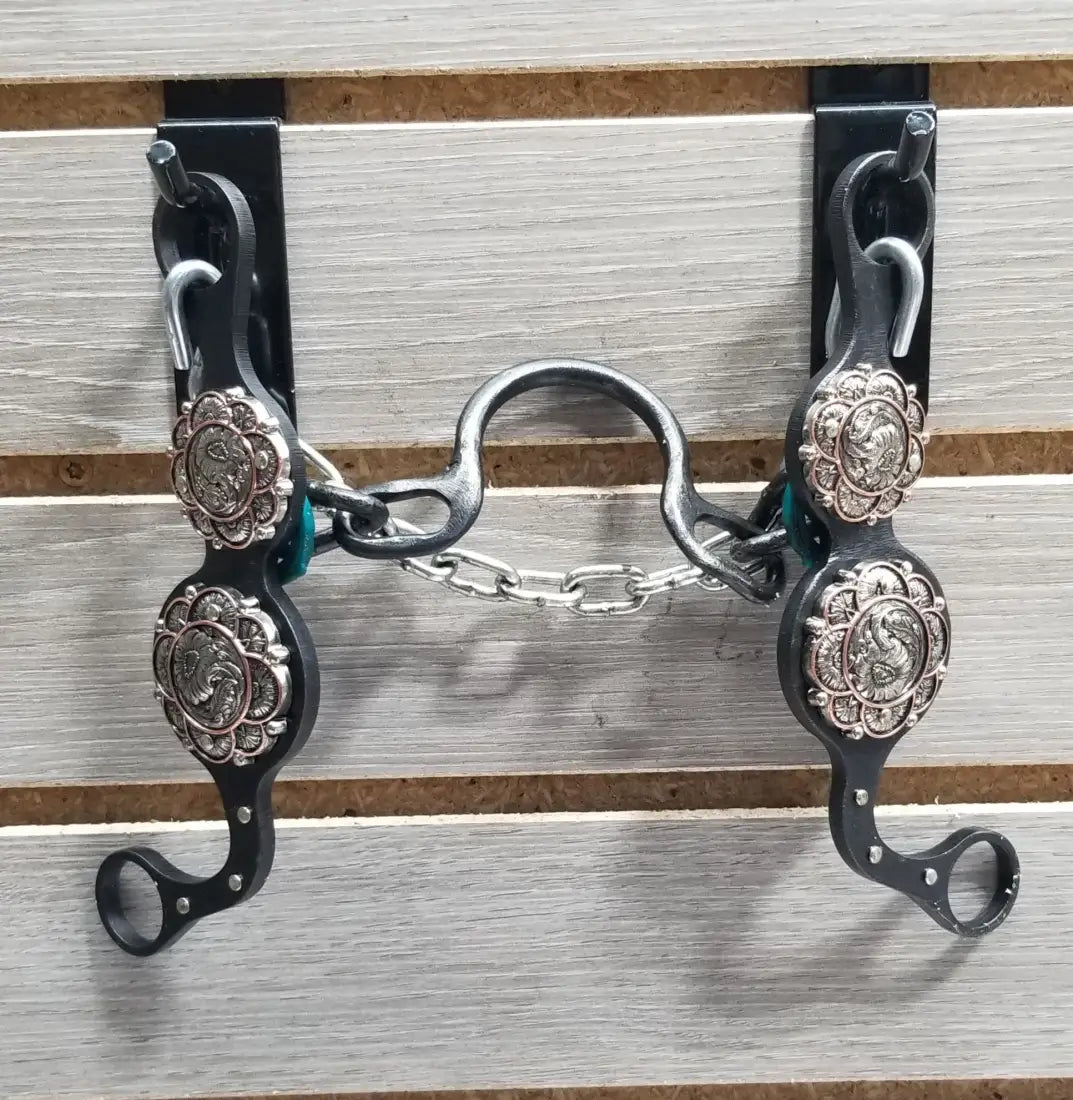 Petska Ported Chain Bit - 7’’ Shank Ported Chain / Silver Sunflower Bit