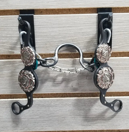 Petska Ported Chain Bit - 7’’ Shank Ported Chain / Silver Sunflower Bit