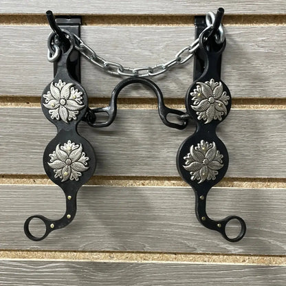 Petska Ported Chain Bit - 8’’ Shank Ported Chain / Silver Daisy Bit