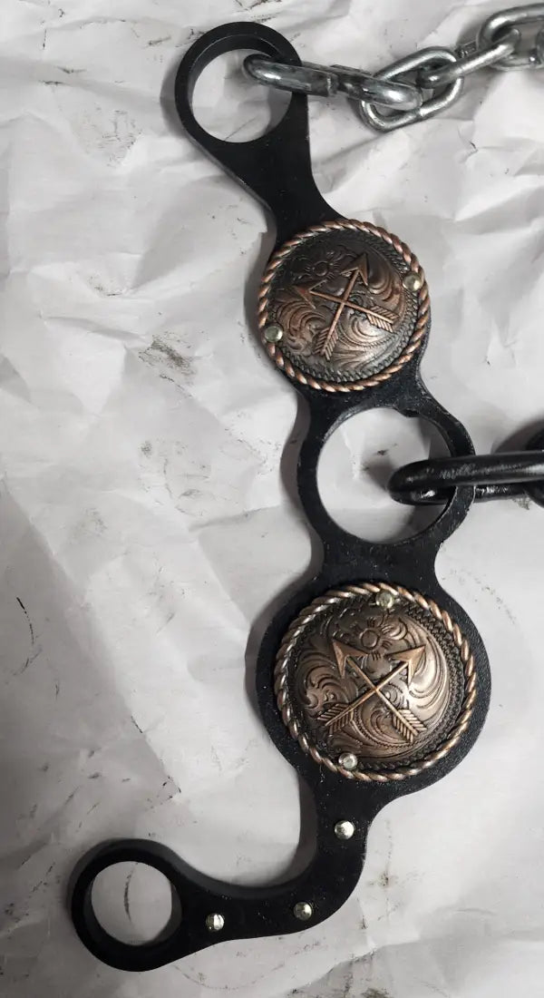 Petska Ported Chain Gag Bit - 7’’ Shank Ported Chain / Copper Arrow Bit