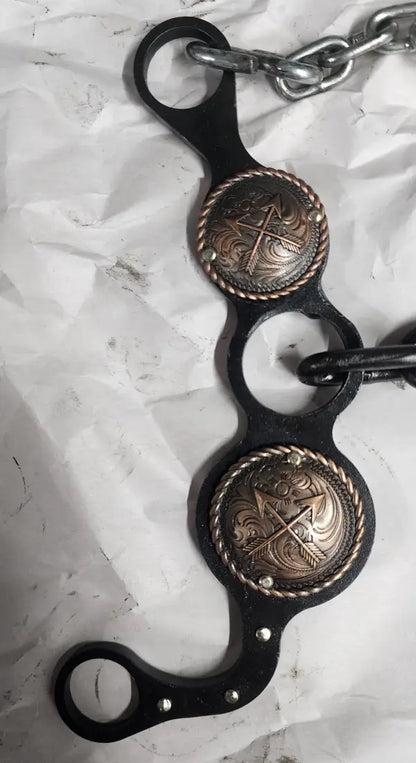 Petska Ported Chain Gag Bit - 7’’ Shank Ported Chain / Copper Arrow Bit