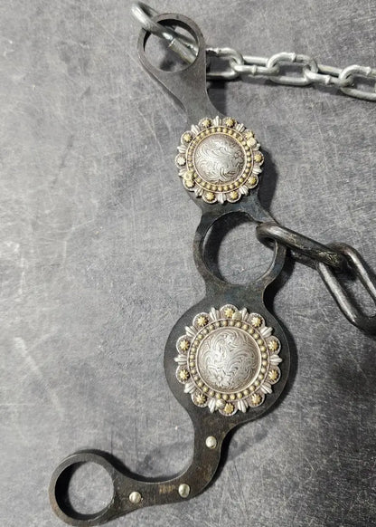 Petska Ported Chain Gag Bit - 7’’ Shank Ported Chain / Silver Berry Bit