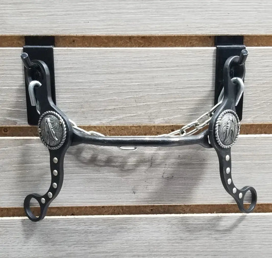 Petska Round Mullen Bit - 6’’ Shank Round Mullen / Silver Feather Bit