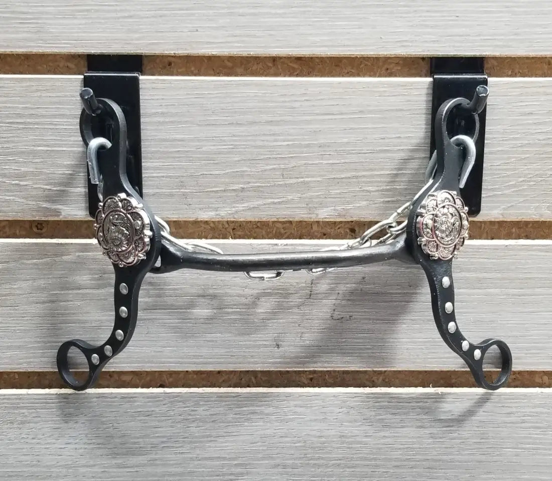 Petska Round Mullen Bit - 6’’ Shank Round Mullen / Silver Sunflower Bit