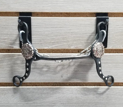 Petska Round Mullen Bit - 6’’ Shank Round Mullen / Silver Sunflower Bit