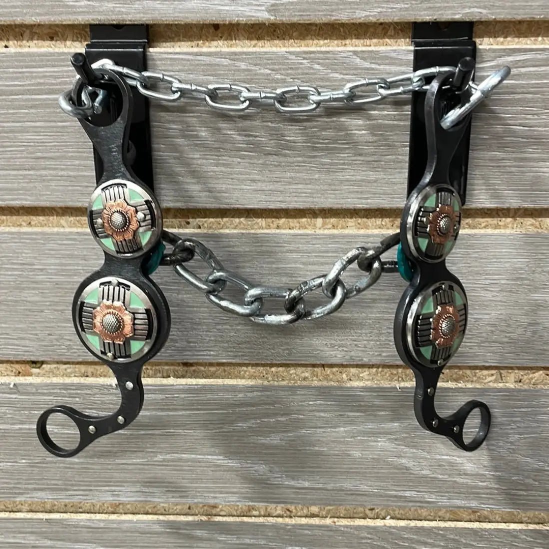 Petska Solid Chain Bit - 7’’ Shank Chain / Aztec Turquoise Bit