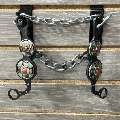 Petska Solid Chain Bit - 7’’ Shank Chain / Aztec Turquoise Bit