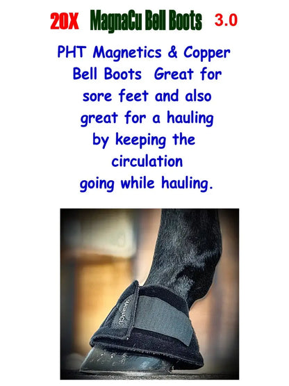 PHT MagnaCu Bell Boots 3.0 Horse Therapy