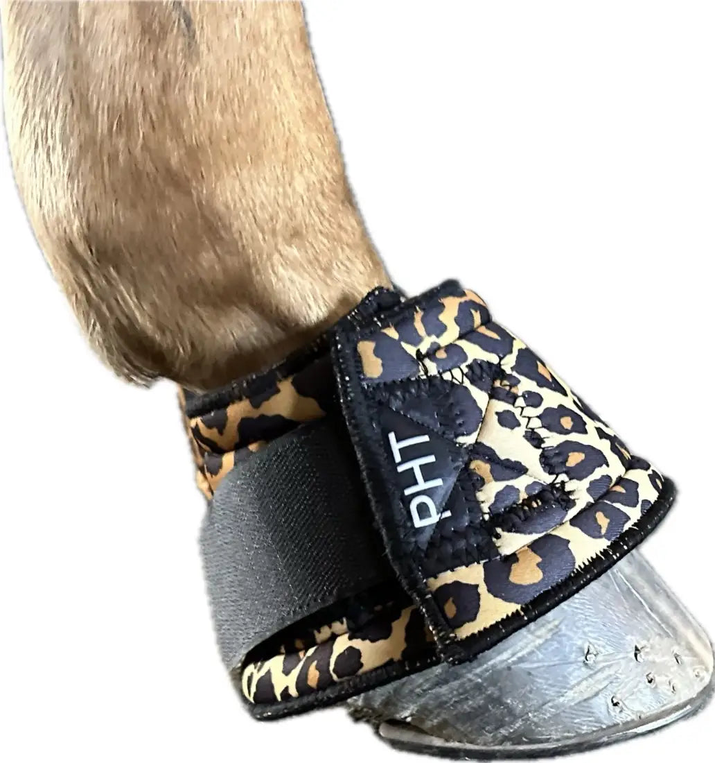 PHT MagnaCu Bell Boots 3.0 Leopard Horse Therapy