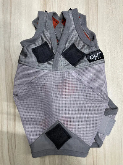 PHT MagnaCu Fly Mask Small / Grey Mask with Black Squares Horse Therapy