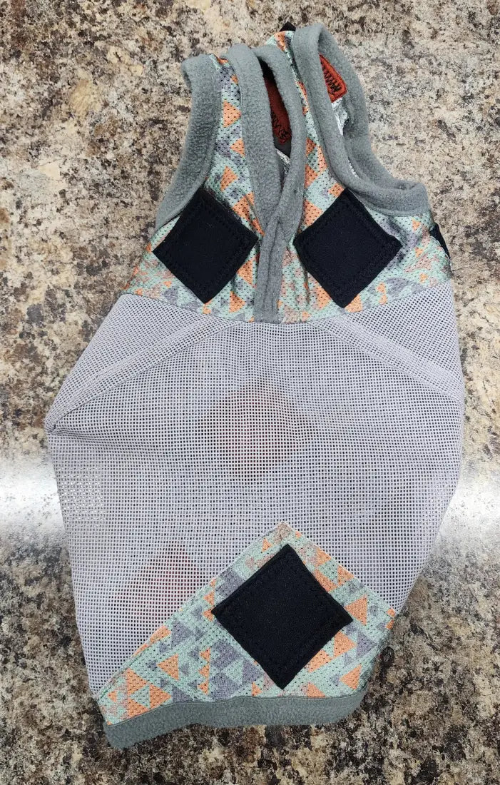 PHT MagnaCu Fly Mask Small / Sage Mask with Black Squares Horse Therapy