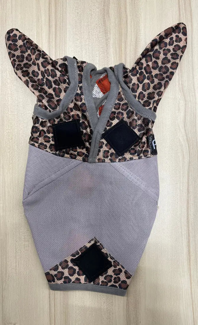 PHT MagnaCu Fly Mask with Ears Small / Leopard with Black Squares Horse Therapy